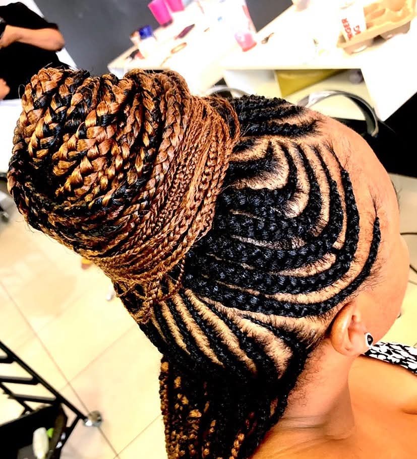 Recent client look styled at Nenekazi Hair & Beauty Lounge